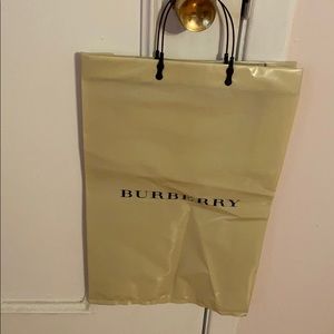 Burberry plastic shopping bag